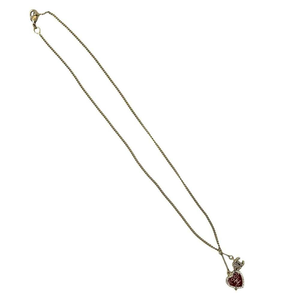 CHANEL Red Logo Necklace - Picture 5 of 6